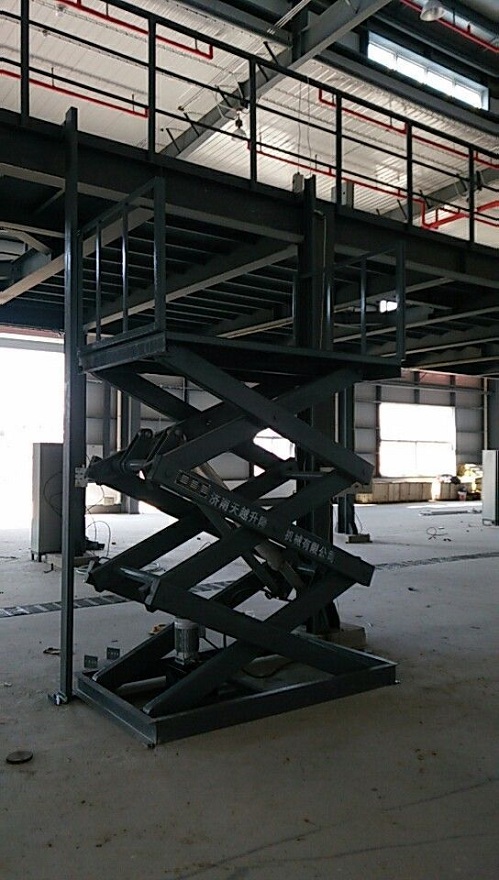 车间剪叉式液压货梯 剪叉式液压货梯图片