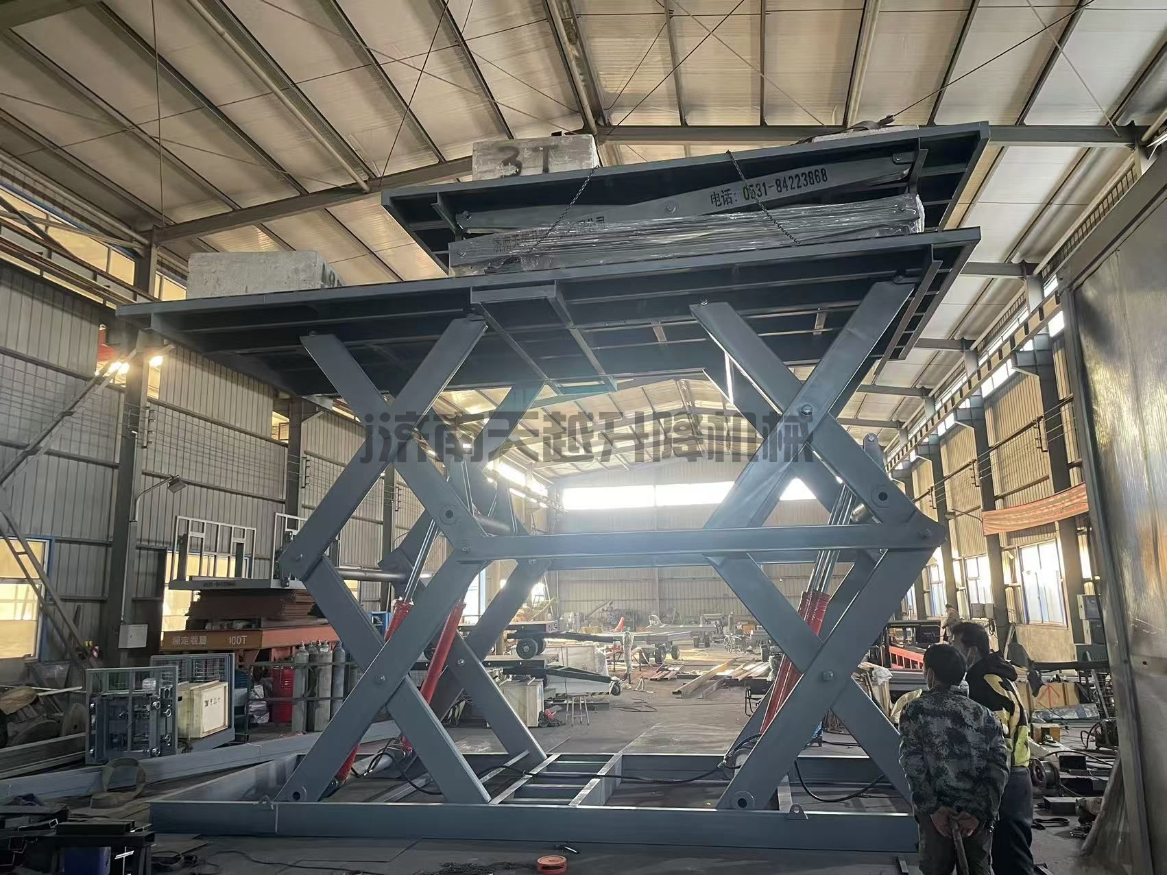 大吨位双跨式升降平台定做 大吨位双跨式升降平台定做